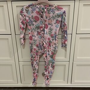Posh Peanut Pink and Blue Floral One Piece